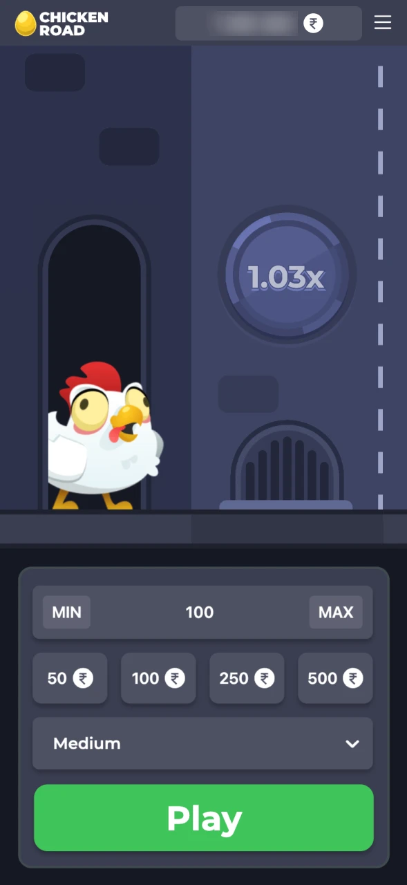 Chicken Road game app interface preview.