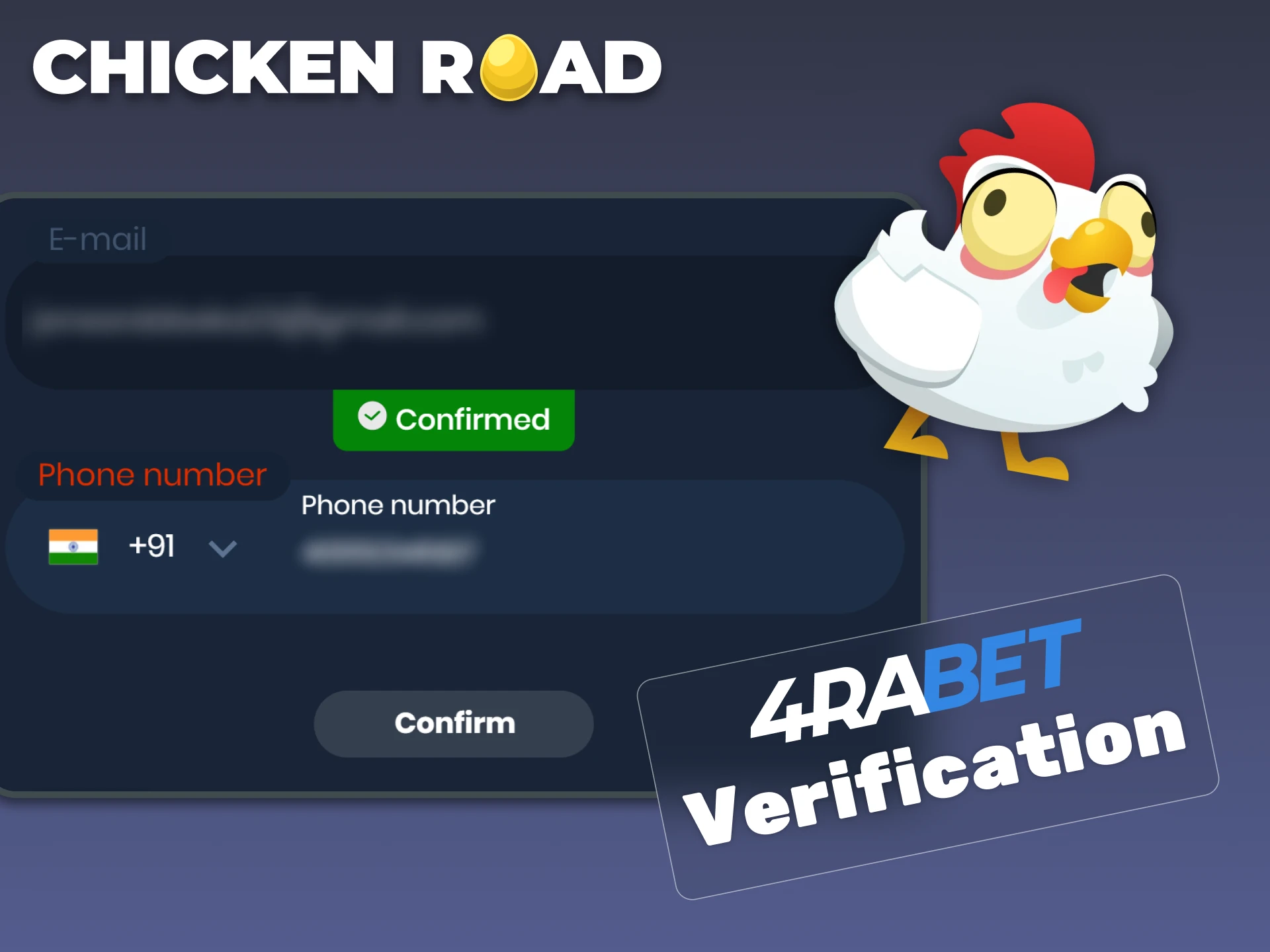 Complete the verification process for your 4rabet account.