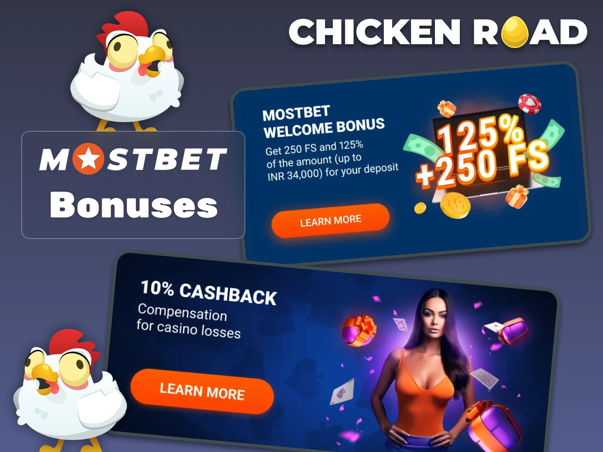 Hurry up and take advantage of Mostbet bonuses in the Chicken Road game.