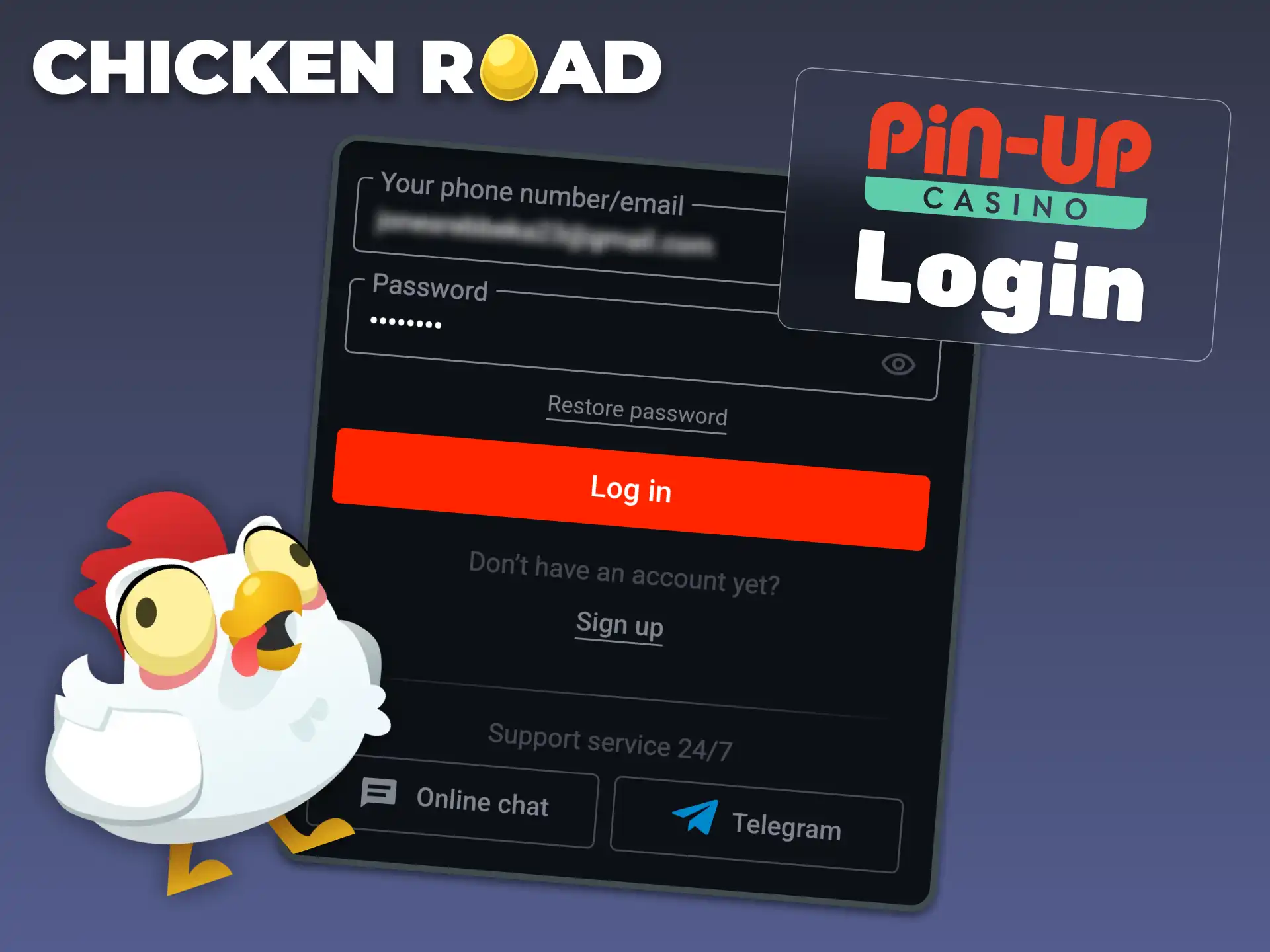Quick Pin-Up login ensures seamless access to games like Chicken Road.