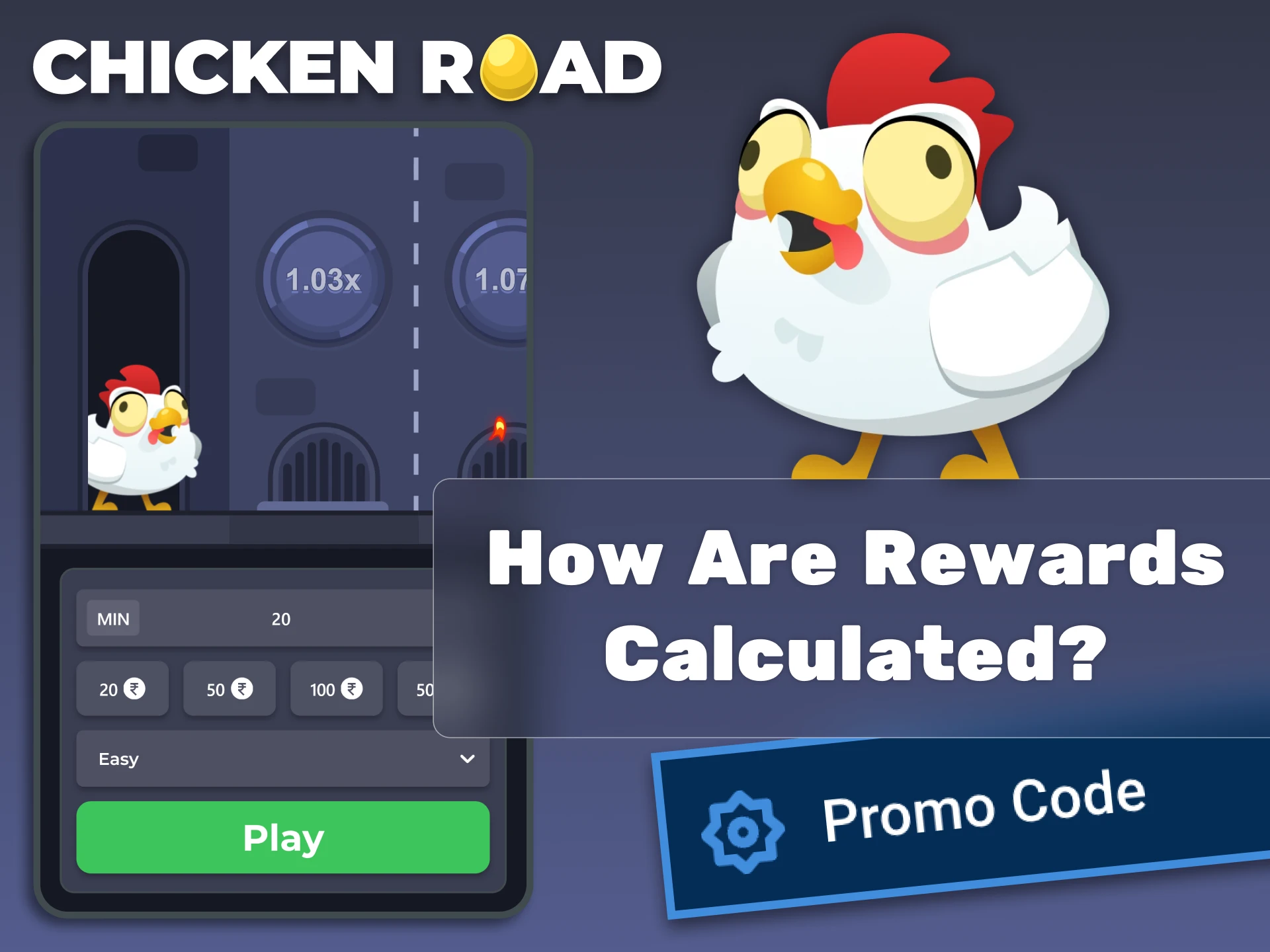 Find out how Chicken Road promo code rewards are calculated.