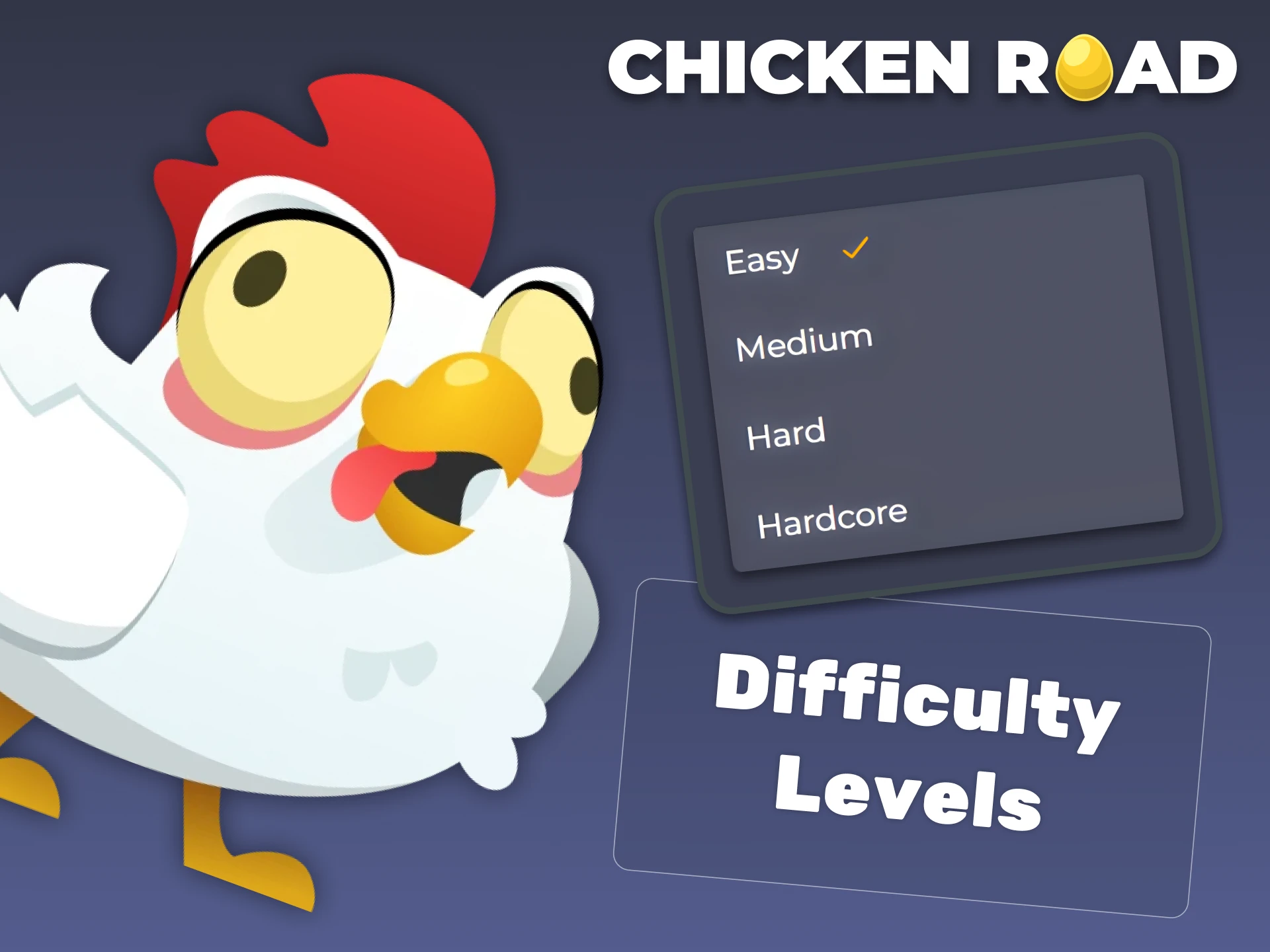 Chicken Road offers Easy, Medium, Hard, and Hardcore modes to match every player’s skill level.