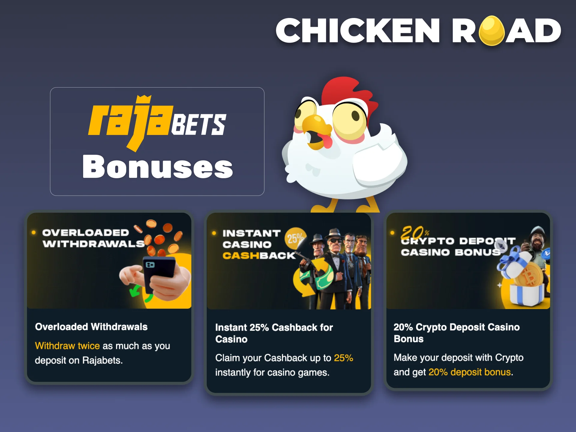 Spin Chicken Road at RajaBets and boost your winnings with daily bonuses.