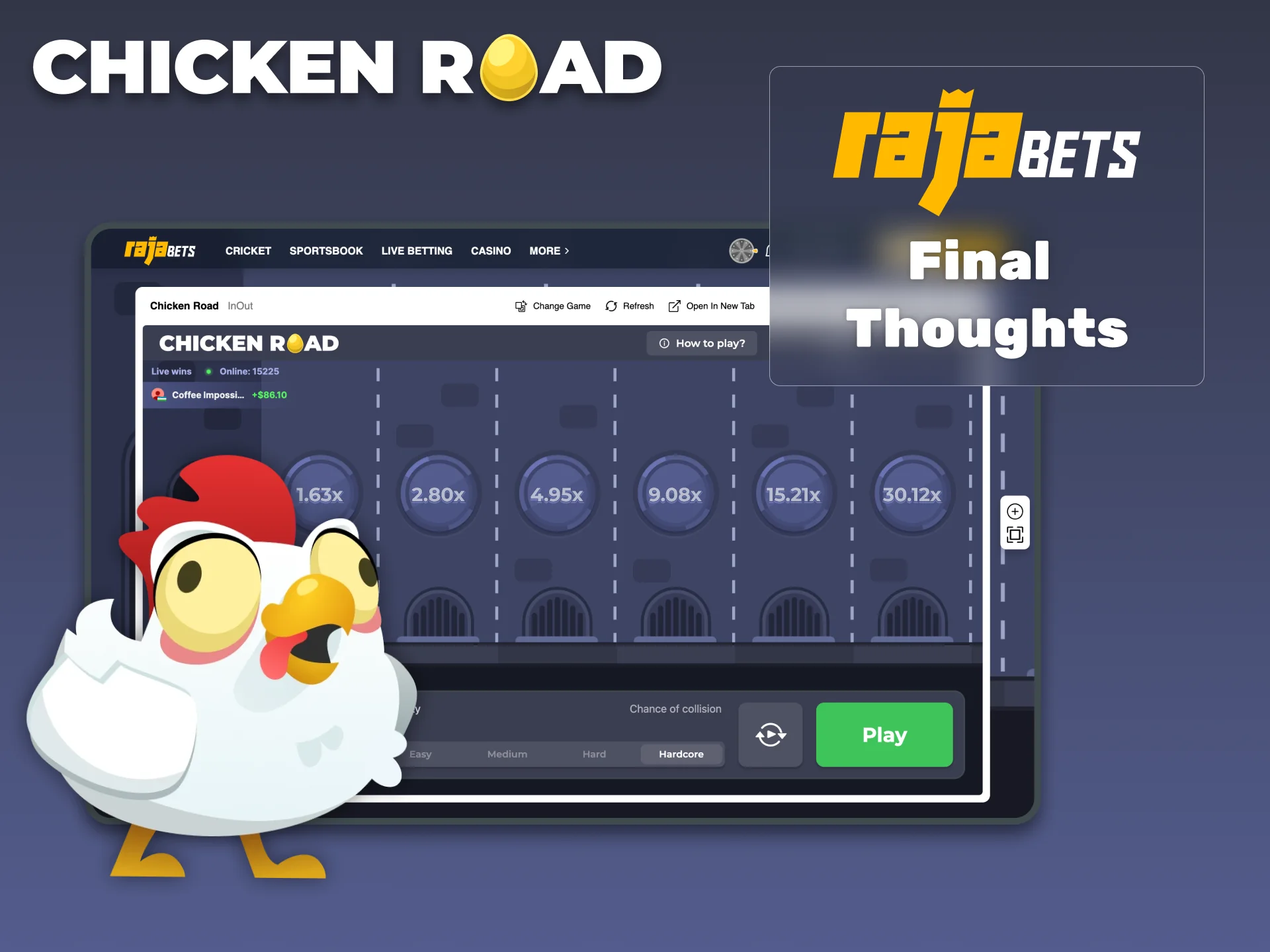 Discover Chicken Road on RajaBets, play smart and win with confidence.