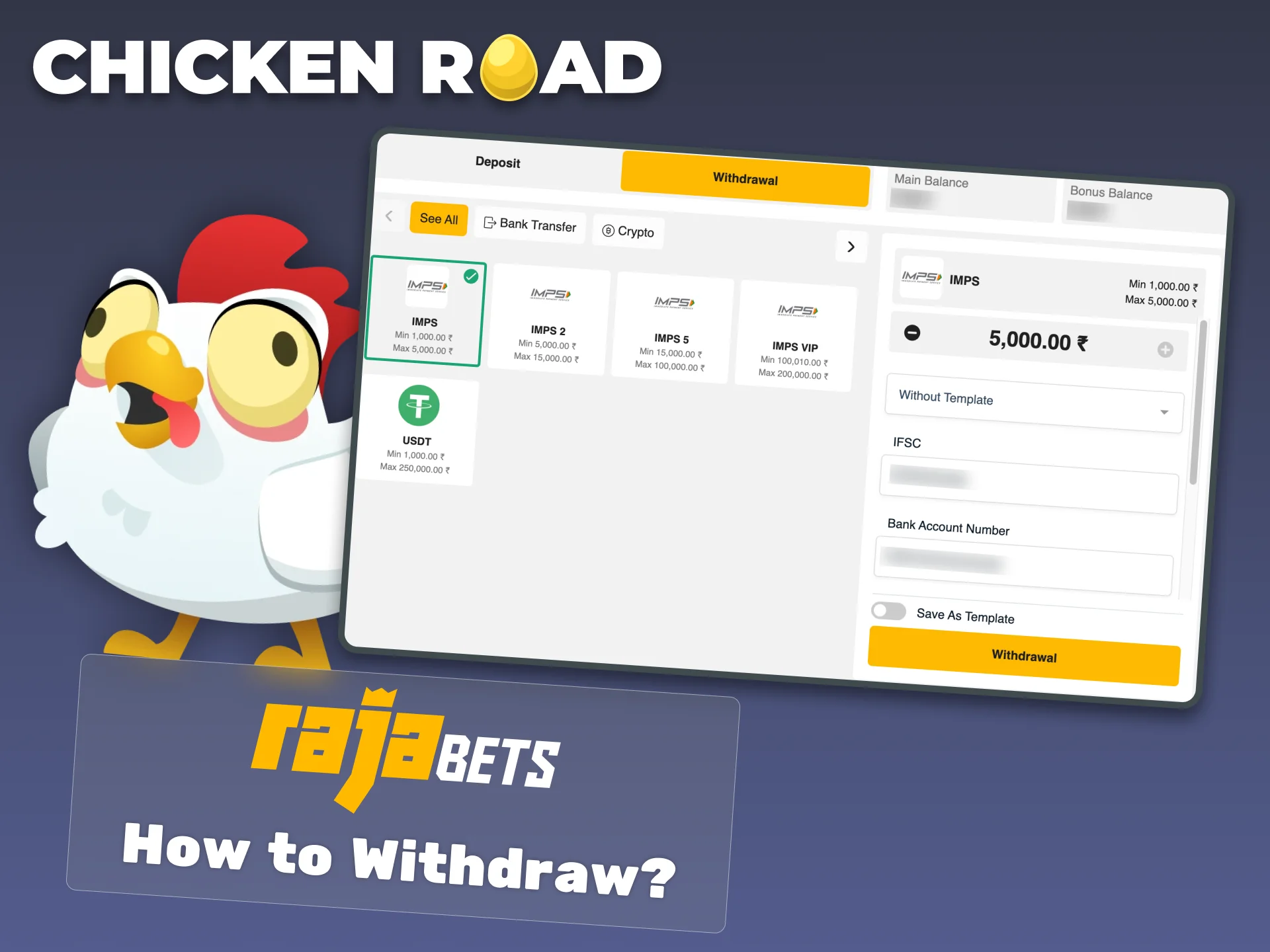 Withdraw your Chicken Road winnings fast and safely at RajaBets.